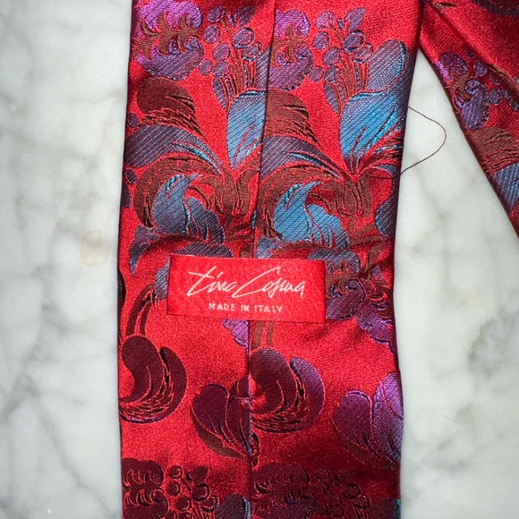 Silk Tie - Tino Cosina for Men in Red - Picture 4 of 5